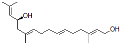 CAS#: 75225-31-9， (2E,6E,10E,13S)-3,7,11,15-Tetramethylhexadeca-2,6,10,14-Tetraene-1,13-Diol