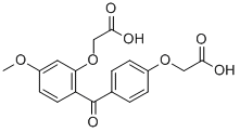 CAS#: 75226-97-0， 2-[2-[4-(Carboxymethyloxy)Benzoyl]-5-Methoxyphenoxy]Acetic Acid