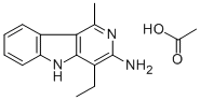CAS#: 75240-22-1， 4-Ethyl-1-methyl-5H-pyrido(4,3-b)indol-3-amine monoacetate