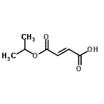 structure of CAS# 7529-87-5, (2E)-4-Isopropoxy-4-oxo-2-butenoic acid;Monoisopropyl Fumarate