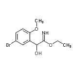 CAS#: 752937-41-0， Ethyl 2-(5-bromo-2-methoxyphenyl)-2-hydroxyethanimidate