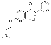 CAS 登录号:75348-39-9, 6-(2-二乙基氨基乙氧基)-N-(2-甲基苯基)吡啶-3-甲酰胺盐酸盐