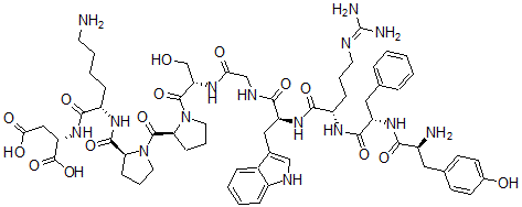 CAS#: 75389-13-8， (2S)-2-[[(2S)-6-Amino-2-[[(2S)-1-[(2S)-1-[(2S)-2-[[2-[[(2S)-2-[[(2S)-2-[[(2S)-2-[[(2S)-2-Amino-3-(4-Hydroxyphenyl)Propanoyl]Amino]-3-Phenylpropanoyl]Amino]-5-(Diaminomethylideneamino)Pentanoyl]Amino]-3-(1H-Indol-3-Yl)Propanoyl]Amino]Acetyl]Amino]-3-Hydroxypropanoyl]Pyrrolidine-2-Carbonyl]Pyrrolidine-2-Carbonyl]Amino]Hexanoyl]Amino]Butanedioic Acid