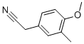 structure of CAS# 75391-57-0, 4-Methoxy-3-Methylphenylacetonitrile;2-(4-Methoxy-3-Methyl-Phenyl)Acetonitrile;2-(4-Methoxy-3-Methyl-Phenyl)Ethanenitrile;4-Methoxy-3-Methylphenylacetonitrile