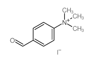 结构式 CAS# 7541-76-6, 4-甲酰基-N,N,N-三甲基苯铵碘化物