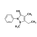 CAS#: 754130-79-5， 5-Ethyl-1,4-dimethyl-2-phenyl-1,2-dihydro-3H-pyrazol-3-imine
