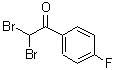 structure of CAS# 7542-64-5, 2,2-Dibromo-1-(4-fluorophenyl)ethanone;2,2-dibromo-1-(4-fluorophenyl)ethan-1-one;2,2-DIBROMO-4'-FLUOROACETOPHENONE;4'-Fluoro-2,2-dibromoacetophenone