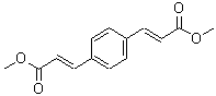 structure of CAS# 7549-44-2, Dimethyl (2E,2'E)-3,3'-(1,4-phenylene)bisacrylate;2-propeno<wbr>ic acid, <wbr>3,3'(1,4-<wbr>phenylene<wbr>)bis-, di<wbr>methyl es<wbr>ter, (2E,<wbr>2'E);dimethyl (2E,2'E)-3,3'-(1,4-phenylene)diprop-2-enoate;Dimethyl 1,4-Phenylenediacrylate