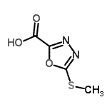 CAS#: 754922-97-9， 5-(Methylsulfanyl)-1,3,4-oxadiazole-2-carboxylic acid