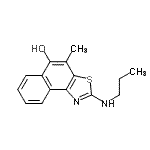 CAS#: 754954-13-7， 4-Methyl-2-(propylamino)naphtho[1,2-d][1,3]thiazol-5-ol