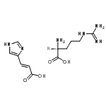 CAS#: 75532-27-3， (2E)-3-(1H-Imidazol-4-yl)acrylic acid - L-arginine (1:1)