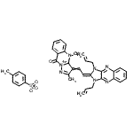CAS#: 75535-20-5， 3-[2-(1,3-Diallyl-1,3-dihydro-2H-imidazo[4,5-b]quinoxalin-2-ylidene)ethylidene]-2,4-dimethyl-9-oxo-4,9-dihydro-3H-pyrazolo[5,1-b]quinazolin-10-ium 4-methylbenzenesulfonate