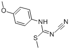 structure of CAS# 75565-12-7, 1-Cyano-3-(4-Methoxyphenyl)-2-Methylisothiourea;1-CYANO-3-(4-METHOXYPHENYL)-2-METHYLISOTHIOUREA;1-Cyano-3-(4-Methoxyphenyl)
