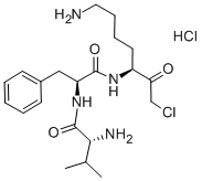 CAS#: 75590-17-9， (2R)-2-Amino-N-[(2S)-2-[[(3S)-7-Amino-1-Chloro-2-Oxoheptan-3-Yl]Amino]-3-Phenylpropanoyl]-3-Methylbutanamide