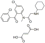CAS#: 75615-98-4， But-2-Enedioic Acid, N-[4-Chloro-2-(2-Chlorobenzoyl)Phenyl]-2-(Cyclohexylamino)-N-Methylacetamide