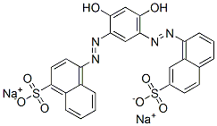 CAS#: 75627-16-6， 4-[[2,4-Dihydroxy-5-[(7-Sulfo-1-Naphthalenyl)Azo]Phenyl]Azo]-1-Naphthalenesulfonic Acid Disodium Salt