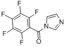 structure of CAS# 75641-06-4, N-Pentafluorobenzoylimidazole;1-Imidazolyl-(2,3,4,5,6-Pentafluorophenyl)Methanone;1-Pentafluorobenzoyl-1H-Imidazole
