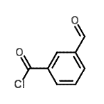 structure of CAS# 75650-38-3, 3-Formylbenzoyl chloride;3-formylbenzoyl chloride