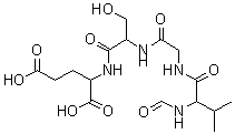 CAS#: 75680-41-0， N-Formyl-L-Valyl-glycyl-L-Seryl-L-Glutamic Acid
