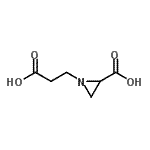 CAS#: 757172-88-6， 1-(2-Carboxyethyl)-2-aziridinecarboxylic acid