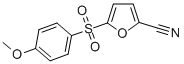 CAS 登录号：75745-63-0， 5-(4-甲氧基苯基)磺酰基呋喃-2-甲腈