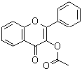 结构式 CAS# 7578-68-9, 4-氧代-2-苯基-4H-苯并吡喃-3-基乙酸酯