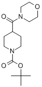 structure of CAS# 757949-39-6, 1-Boc-4-(Morpholine-4-Carbonyl)Piperidine;1-BOC-4-(MORPHOLINE-4-CARBONYL)PIPERIDINE