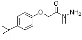 structure of CAS# 75843-50-4, (4-Tert-Butyl-Phenoxy)-Acetic Acid Hydrazide;2-(4-Tert-Butylphenoxy)Ethanehydrazide;Zinc00244371;Oprea1_262164