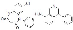 CAS 登录号:75963-47-2, 8-氯-5-甲基-1-苯基-1,5-苯并二氮杂卓-2,4-二酮, 2-甲基-4-苯基-3,4-二氢-1H-异喹啉-8-胺