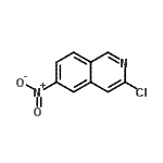 structure of CAS# 760179-81-5, 3-chloro-6-nitro-isoquinoline;3-Chloro-6-nitroisoquinoline