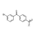 structure of CAS# 760192-92-5, (3-Bromophenyl)(4-nitrophenyl)methanone;3-Bromo-4'-nitrobenzophenone;MFCD02260388