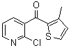 结构式 CAS# 760192-99-2, (2-氯-3-吡啶基)(3-甲基-2-噻吩基)甲酮
