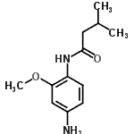 结构式 CAS# 760204-87-3, N-(4-氨基-2-甲氧基苯基)-3-甲基丁烷酰胺