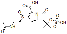 CAS#: 76094-36-5， (5R,6R)-3-[(R)-[(E)-2-Acetamidoethenyl]Sulfinyl]-7-Oxo-6-(2-Sulfooxypropan-2-Yl)-1-Azabicyclo[3.2.0]Hept-2-Ene-2-Carboxylic Acid