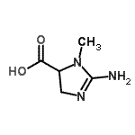 CAS#: 76146-25-3， 2-Amino-1-methyl-4,5-dihydro-1H-imidazole-5-carboxylic acid