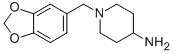 structure of CAS# 76167-58-3, 1-Benzo[1,3]Dioxol-5-Ylmethyl-Piperidin-4-Ylamine;1-BENZO[1,3]DIOXOL-5-YLMETHYL-PIPERIDIN-4-YLAMINE