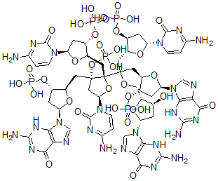 CAS#: 76186-50-0， [(2R,3S,5R)-2-[2-[[(2R,3S,5R)-5-(2-Amino-6-Oxo-3H-Purin-9-Yl)-3-Hydroxyoxolan-2-Yl]Methoxy]-1-[(2R,3S,5R)-5-(2-Amino-6-Oxo-3H-Purin-9-Yl)-3-Phosphonooxyoxolan-2-Yl]-3-[(2R,3S,5R)-5-(4-Amino-2-Oxopyrimidin-1-Yl)-3-Phosphonooxyoxolan-2-Yl]Propan-2-Yl]-3-[[(2R,3S,5R)-5-(2-Amino-6-Oxo-3H-Purin-9-Yl)-3-Phosphonooxyoxolan-2-Yl]Methyl]-5-(4-Amino-2-Oxopyrimidin-1-Yl)-2-[[(2R,3S,5R)-5-(4-Amino-2-Oxopyrimidin-1-Yl)-3-Phosphonooxyoxolan-2-Yl]Methyl]Oxolan-3-Yl] Dihydrogen Phosphate