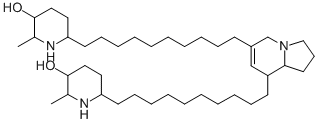 CAS#: 76202-00-1， (2S,3S,6R)-6-[10-[6-[10-[(2R,5S,6S)-5-Hydroxy-6-Methylpiperidin-2-Yl]Decyl]-1,2,3,5,8,8a-Hexahydroindolizin-8-Yl]Decyl]-2-Methylpiperidin-3-Ol