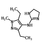 CAS#: 762185-95-5， N-(4,5-Dihydro-1H-imidazol-2-yl)-3,5-diethyl-1-methyl-1H-pyrazol-4-amine