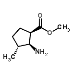 CAS#: 762214-05-1， Methyl (1R,2S,3R)-2-amino-3-methylcyclopentanecarboxylate