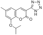 CAS#: 76239-42-4， 6-Methyl-8-Propan-2-Yloxy-3-(2H-Tetrazol-5-Yl)Chromen-2-One