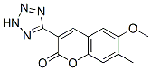 CAS 登录号:76239-45-7, 6-甲氧基-7-甲基-3-(2H-四唑-5-基)苯并吡喃-2-酮