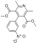 structure of CAS# 76258-20-3, 2,6-Dimethyl-4-(3-Nitro-Phenyl)-Pyridine-3,5-Dicarboxylic Acid Dimethyl Ester;2,6-Dimethyl-4-(3-Nitrophenyl)Pyridine-3,5-Dicarboxylic Acid Dimethyl Ester;Nicardipine M (Dehydro-Desbenzylmethylaminoethyl, Methyl Ester);Nimodipine M (Dehydro-Desisopropyl-Desmethoxyethyl, Methyl Ester)