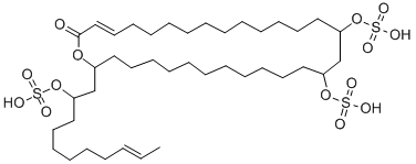 CAS#: 76265-39-9， [30-Oxo-16-Sulfooxy-2-[(E)-2-Sulfooxyundec-9-Enyl]-1-Oxacyclotriacont-28-En-14-Yl] Hydrogen Sulfate