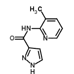 CAS#: 763108-39-0， N-(3-Methyl-2-pyridinyl)-1H-pyrazole-3-carboxamide