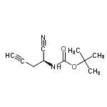 CAS#: 763139-22-6， 2-Methyl-2-propanyl [(1S)-1-cyano-3-butyn-1-yl]carbamate