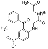CAS 登录号:76337-89-8, N-(2-苯甲酰基-4-硝基苯基)-甘氨酰-甘氨酰胺氢溴化物水合物(2:2:1)