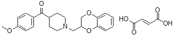 CAS#: 76362-13-5， (1-((2,3-Dihydro-1,4-benzodioxin-2-yl)methyl)-4-piperidinyl)(4-methoxyphenyl)-Methanone (E)-2-butenedioate