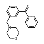 结构式 CAS# 763863-61-2, [3-(4-吗啉基甲基)苯基](苯基)甲酮
