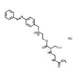CAS#: 76408-55-4， 2-{[4-(Phenyldiazenyl)benzyl]sulfonyl}ethyl N-(acetamidomethyl)-L-cysteinate hydrochloride (1:1)